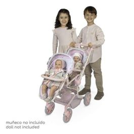 Decuevas Silla Gemelar Plegable y Multiposición para Muñecas de hasta 52 cm - Edad Recomendada +3 Años - Materiales: Metal, Plástico, Poliéster Decuevas Silla Gemelar Plegable y Multiposición para Muñecas de hasta 52 cm - Edad Recomendada +3 Años - Materiales: Metal, Plástico, Poliéster
