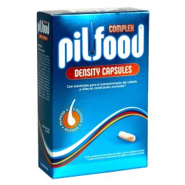 Pilfood DENSITY hair Cápsulas 180 u Tratamiento Anticaída Vitamina B2 B5 B6 E Biotina Cobre Hierro Zinc Manganeso L-Cistina L-Metionina Ácido Gamma-Linolénico Extracto de Mijo