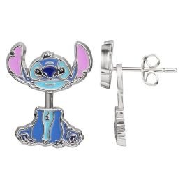 PEERS HARDY Pendientes de Chaqueta Esmaltados Stitch Disney