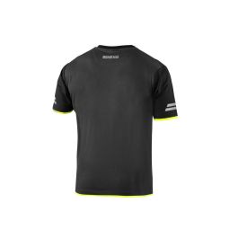 Sparco S02416GSGF3L Camiseta Tw Piqué Reflectante Algodón-Poliéster 170 g/m² Gris-Amarillo Fluo Talla L