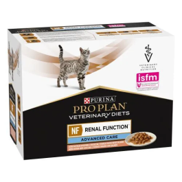 Purina Pro Plan Vet Feline NF Renal Function - Alimento Húmedo para Gatos con Función Renal, Sabor Salmón, 10x85 g Precio: 15.9900004. SKU: B1B5E8CMN8