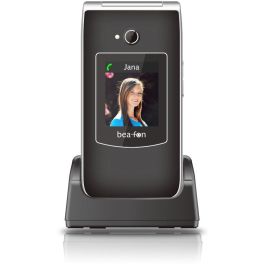 Bea-Fon SL645 Teléfono Móvil 4G LTE Tipo Concha Negro/Plata, Pantalla 2.8", Ranura MicroSD hasta 64GB