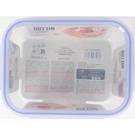 Quttin Fiambrera Extra Rectangular 29 x 22.5 x 9.8 cm sin Válvula 2.6 L (6 Unidades)