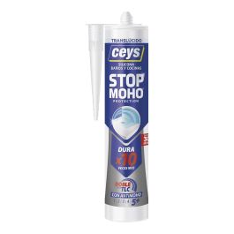 Ceys Silicona anti moho transparente x10 cartuchos, protección duradera, secado en 30 minutos