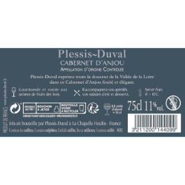 Plessis-Duval 2019 Cabernet d'Anjou - vino rosado del Loira