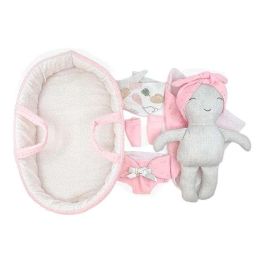 Muñecas primera bb. infancia capazo rosa ref: 11302-24 28 cm Muñecas primera bb. infancia capazo rosa ref: 11302-24 28 cm