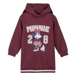 Sudadera con Capucha Niña Minnie Mouse Rojo 4 Años Sudadera con Capucha Niña Minnie Mouse Rojo 4 Años
