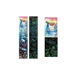 Hape Puzzle Vida Marina Luminiscente 200 Piezas 150x30x0.2cm con 10 Cartas de Datos