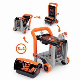 Smoby - Black+Decker - Carretilla de mano + caja 3 en 1 Precio: 52.89000024. SKU: B1A3T87X94