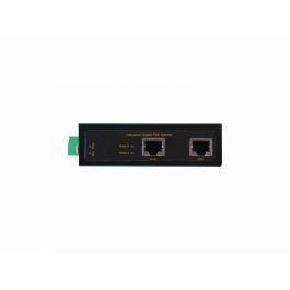 LevelOne IGP-0102 PoE Injector Gigabit Ethernet Adapter 36W, PoE+, IEEE 802.3at/af, Negro, Plug and Play