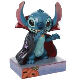 Enesco Figura decorativa Disney Lilo & Stitch Halloween - Resina tallada y pintada a mano, 16 x 11 x 9.5 cm