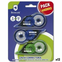 Cinta Correctora Bismark 5 mm 12 m (3 Piezas) (12 Unidades)