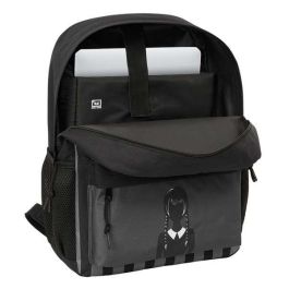 Mochila Escolar Wednesday Negro 32 x 43 x 14 cm
