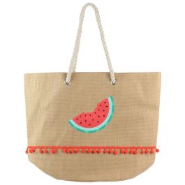 Jet Lag Bolsa Capazo Sandía Papel y Poliéster con Asas de Cuerda Ilustración Verano 50x20x38cm Precio: 7.88999981. SKU: B1JLDJKVEK