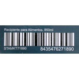 Inde Fuente Redonda con Tapa Hermética y Válvula, 850 ml Santa Cl, 15.6 x 6.8 x 15.6 cm (4 Unidades)