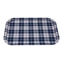 Bandeja Versa Vichy Azul 23 X 1,5 X 34 CM