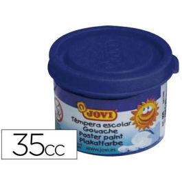 Témperas Jovi 50324 Azul oscuro Madera Papel Tela Cartulina 35 ml 5 Unidades