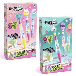 Canal Toys Ofg349 Pack Subrayador y Bolígrafos DIY para Decorar: Temática Kawaii y Yummy (2 Kits)