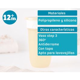 KioKids Vaso de aprendizaje Step 3 Antiderrames 360º de silicona 300ml. Bebé +12 meses. Con tapa. Colección Soft Nordic Mostaza. KioKids Vaso de aprendizaje Step 3 Antiderrames 360º de silicona 300ml. Bebé +12 meses. Con tapa. Colección Soft Nordic Mostaza.