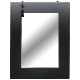 DKD Home Decor Espejo Oriental Negro Airi de Cristal y MDF 90x70x2 cm con Superficie de Espejo 46x66 cm Precio: 91.50000035. SKU: S3011402