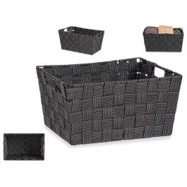 Cesta de Tela Cónica con Asas Kipit 30x14x20 cm - Negro (18 Unidades)