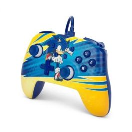 Power A Mando con Cable para Nintendo Switch Sonic Impulso NSGP0202-01, Con Licencia Oficial