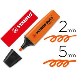 Rotulador Stabilo Boss Fluorescente 70 Naranja 10 unidades