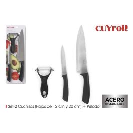 Set de 2 Cuchillos + Pelador Cuyfor (12 Unidades) Set de 2 Cuchillos + Pelador Cuyfor (12 Unidades) Precio: 33.94999971. SKU: B16C7XV2GA