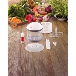 Fissler 001-051-00-062/0 FINECUT Picadora para verduras, frutas y hierbas con función de centrifugado y tapa stay-fresh Fissler 001-051-00-062/0 FINECUT Picadora para verduras, frutas y hierbas con función de centrifugado y tapa stay-fresh