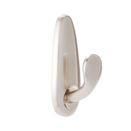 Gancho para colgar 3M 2,2 Kg Plateado Metalizado Metal Níquel (1 unidad)