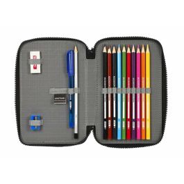Estuche Escolar con Accesorios Paul Frank Campers Negro 12.5 x 19.5 x 4 cm (28 piezas) Estuche Escolar con Accesorios Paul Frank Campers Negro 12.5 x 19.5 x 4 cm (28 piezas)