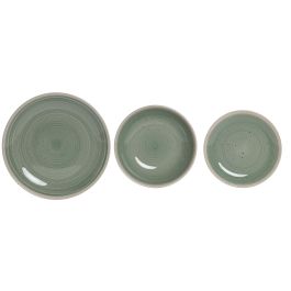 Vajilla Basicos DKD Home Decor Verde Blanco 27 x 3 x 27 cm Set de 18 Precio: 43.99741984. SKU: B1E4T2PJAS