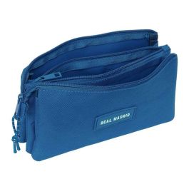 Safta Portatodo Triple Real Madrid Chica Azul 22x12x3 cm