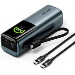 Vention FKFH0 Powerbank 20000mAh 165W PD3.0 PPS USB-C Carga 2 Portátiles simultáneamente Gris con Pantalla TFT Precio: 56.99000054. SKU: B1GH5D372K
