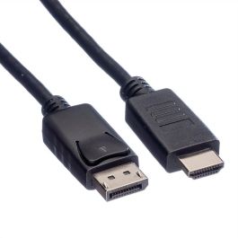 ROLINE DP-HDTV.1M Cable DisplayPort Macho-Macho 1m Derecho Negro