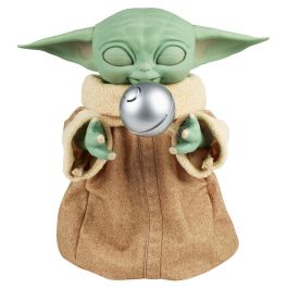 Hasbro Galactic Snackin Grogu Figura Interactiva Baby Yoda The Child Mandalorian Star Wars 23cm Sonidos y Movimientos +4 Años