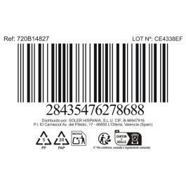 La Mediterranea Bol Aperitivo Oval 14.2 cm x 8.5 cm x 4.2 cm Pica-Pica Blu (24 Unidades)