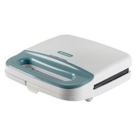 Ariete Sandwichera Breakfast Blanca con Placas Antiadherentes, Luz de Encendido y Asa Fría