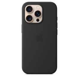 Apple iPhone 16 Pro Funda de silicona con MagSafe Negro