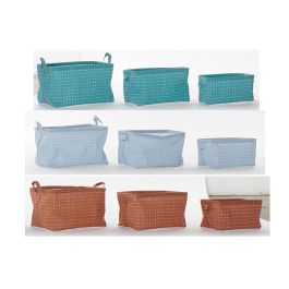 DKD Home Decor Cesta Basicos Azul Marron Turquesa Verde 25 x 35 x 22 cm Set de 3 (6 Unidades) Precio: 30.50000052. SKU: B17XXN5GGE