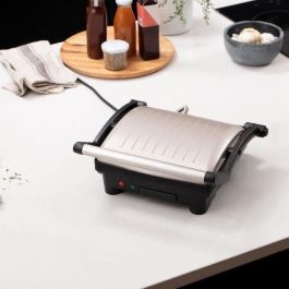 George Foreman 26250-56 Flexe Grill 180° - Grill y Plancha 2 en 1, 1800W, Acero Inoxidable
