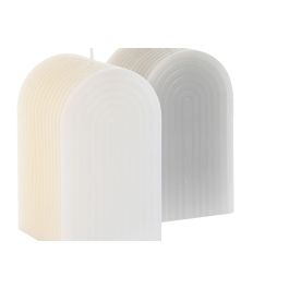 Vela Moderno DKD Home Decor Gris Blanco 5 x 9 x 5 cm (12 Unidades) Vela Moderno DKD Home Decor Gris Blanco 5 x 9 x 5 cm (12 Unidades)