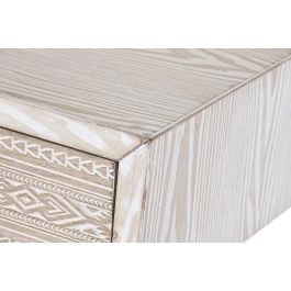 DKD Home Decor Consola Boho Blanco Natural 120 x 35 x 80 cm