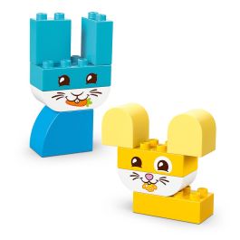 LEGO Duplo Set 3 En 1 Simpáticas Mascotas Creativas 10477 Juguete para Bebés a Partir de 18 Meses con 24 Piezas
