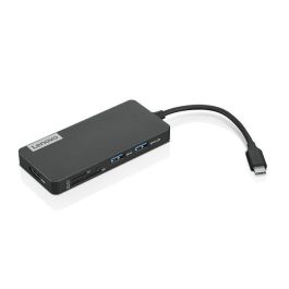Lenovo Hub USB-C 7 en 1: Docking de Viaje con 1x USB-C, 2x USB-A 3.0, 1x USB-A 2.0, 1x HDMI, Compacto 92g