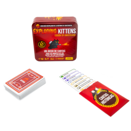 Exploding Kittens EKIEKTIN02ES Juego de Mesa Edición 10º Aniversario Caja Metálica