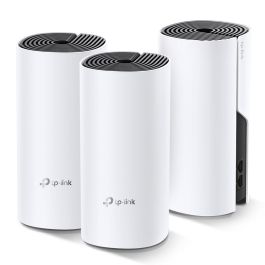 TP-Link DECO M4(3-PACK) Sistema WiFi Mesh AC1200 para Todo el Hogar. Doble Banda, 2 Puertos Gigabit Ethernet. Pack 3 Unidades.