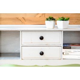 Rei Pomos redondos para mueble 3121, 4 unid., zamak negro mate, Ø30x24mm Rei Pomos redondos para mueble 3121, 4 unid., zamak negro mate, Ø30x24mm