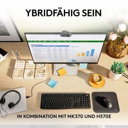 Logitech Brio 105 Business Webcam 1080p con Obturador de Privacidad, Micrófono y Plug-and-Play. Ideal para Empresas, compatible con Windows, macOS, Google Meet.