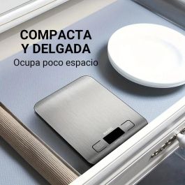 Inde Báscula de Cocina Digital Basic Home 10 kg - Medidas: 14 x 18 x 2 cm (12 Unidades)